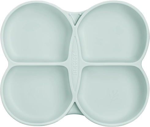 Butterfly Silicone Toddler Plates with Suction, Divided Design Suction Plates for Toddlers Babies, Food Grade Soft Safe BPA-Free Silicone, Dishwas...