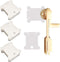 200 Pieces Plastic Floss Bobbins with Bobbin Winder for Cross Stitch Cotton Thread Craft DIY Sewing Storage, White...