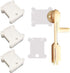 200 Pieces Plastic Floss Bobbins with Bobbin Winder for Cross Stitch Cotton Thread Craft DIY Sewing Storage, White...
