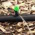 Lxcom Lighting 100 Pack 4 GPH Flag Drip Emitter Drip Emitters 16L/H Emitter Sprinkler Drippers System Parts Connect 4mm/7mm Hose for Lawn Vegetabl...