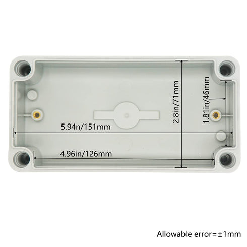 Zulkit Junction Box ABS Plastic Dustproof Waterproof IP67 Junction Boxes Universal Electrical Project Enclosure DIY Electronic Project Box Grey 6....