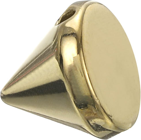 uxcell 200Pcs Acrylic Spike Cone Studs, 10x12mm Flat Back Sew on Glue on Punk Spike Beads for Garments, Shoes, Bags Embellishment (Gold Tone)...