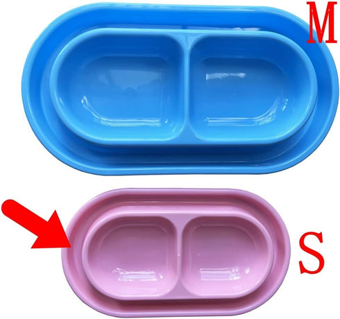 Cat Kitten Dish Dog Puppy Feeder Pet Bowl 3 Colors New Pink...