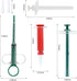 4Pcs Cat Pill Shooter Plunger Popper for Small Pet Cat Dog Soft Tip Tablet Syringe Pusher Pill Gun Dispenser Pet Medicine Feeder Piller Popper Med...