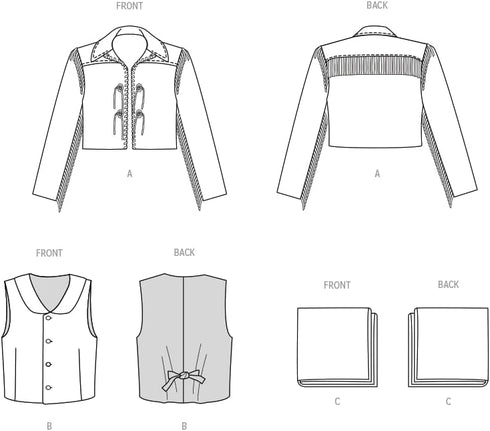 McCall's Men's Old West Costume Sewing Pattern Packet, Design Code M8399, Sizes 34-36-38-40-42...