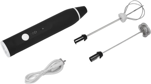 Mini Electric Blender Rechargeable Whipper 3 Modes Handheld Milk Frother with Detachable Probe Adjustable Foam Maker Blender for Frappe Hot Chocol...