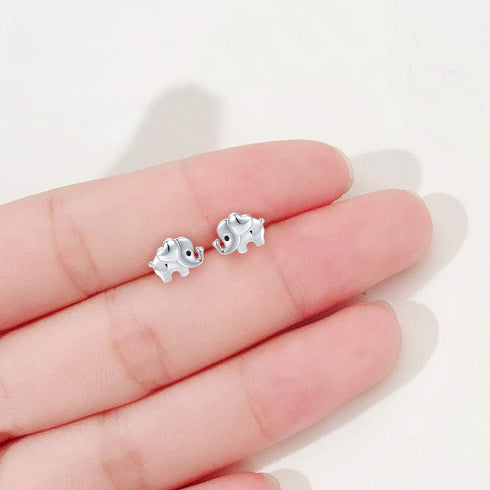 925 Sterling Silver Stud Earrings Hypoallergenic Women Elephant Earring for Sensitive Ears Christmas Jewelry Gifts Stocking Stuffers...