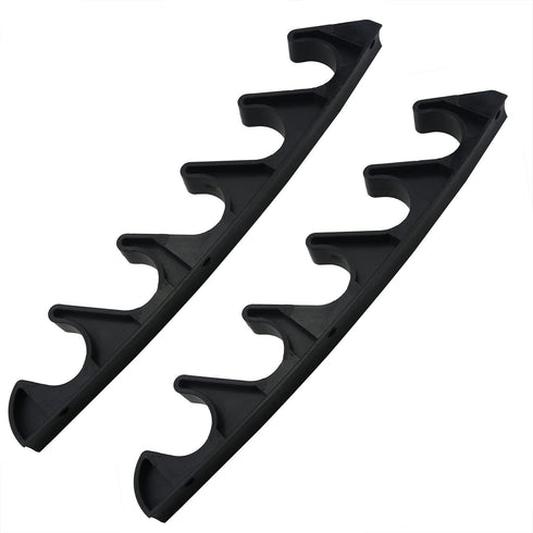 Adjustment Bracket CHENJIN 2PCS 6 Position Nylon Black Adjustment Brackets for Patio Outdoor Lawn Yard Furniture or Chaise Lounges, Back-Height Mu...