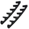Adjustment Bracket CHENJIN 2PCS 6 Position Nylon Black Adjustment Brackets for Patio Outdoor Lawn Yard Furniture or Chaise Lounges, Back-Height Mu...