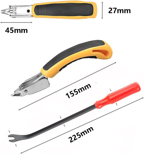 Upholstery and Construction Staple Remover Tools Set Including Cutting Plier, Tack Pullers, Carpet Remover for Removing Nail and Staple on Furnitu...