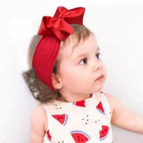 Yxiang 20PCS Baby Girl Bows Headbands, 4" Infant Bows Headbands Super Elastics Nylon Hairbands Cute Handmade Ribbon Bows for Babies Newborn Toddle...