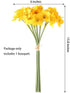 Artificial Daffodils Flowers Fake Spring Flower Silk Flower Arrangement for Home Wedding Table Decor 15.8 Inches, Yellow...