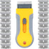 Razor Blade Scrape with 20pcs Extra Blades, Scraper Tool, Razor Blade Retractable, Paint Stripping Tool, Hob Oven Glass Cooker Cleaning Tool Non S...
