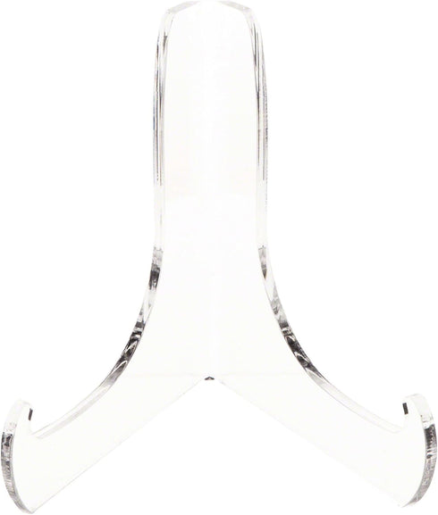 Plymor Clear Acrylic 60-Degree Angle Easel With Deep Support Ledges, 6" H x 5.75" W x 4.75" D...