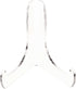 Plymor Clear Acrylic 60-Degree Angle Easel With Deep Support Ledges, 6" H x 5.75" W x 4.75" D...