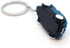 Keychain with MINI Cooper(Silicone Model), 3D OM, Stylish Cute Adorable, Silver Chain (Blue),KM1-B1...