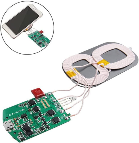 1 pcs 10W Qi Fast Charging Wireless Charger PCBA Circuit with Board Coil...