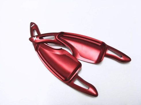 HIGH FLYING 2pcs Interior Accessories Steering Paddle Shift DSG Extensions Red for Chevy Chevrolet Camaro 2016-2022, C7 Corvette 2014-2019...