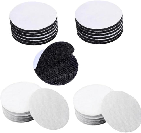 Adhesive Tape - 30PCS Sticky Back Hook Loop Dots - Double Sided Industrial Strength - Heavy Duty Rug Carpet Gripper Pad Mounting Tape for Wall Dec...