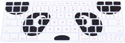 HRH Silicone Keyboard Cover Skin for MacBook Air 13,for Macbook Pro 13/15/17 (with or w/out Retina Display, 2015 or Older Version)&for iMac Older,...