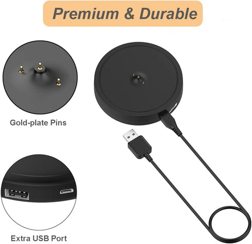 Charger for Ultimate Ears Boom 3/Megaboom 3/Blast/Megablast, Charging Dock Cradle with USB Port, 5.5ft Cable for UE Boom 3/Megaboom 3/Blast/Megabl...