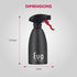 Evo Oil Sprayer 18/8 Stainless Steel, Non-Aerosol for Olive, Cooking Oils, and Vinegars, Black, 16-Ounce Capacity...