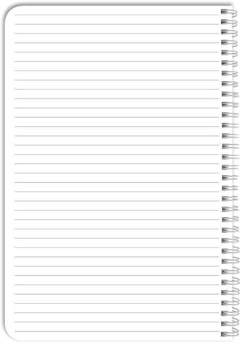 BookFactory NotRight (Left-Handed) Notebook/Lefty Notebook 120 pages 6" x 9" Wire-O (JOU-120-69CW-A-(NotRightHand))...