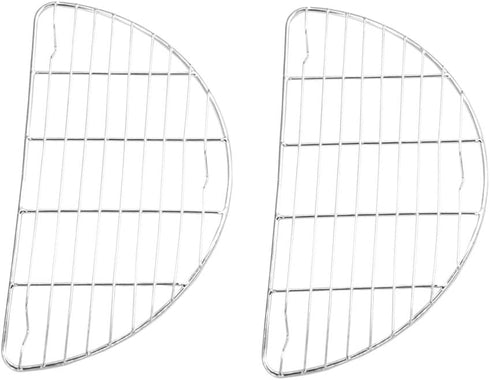 Small Half Round Cooling Rack 2 Pack - 7.9 x 4.1 inches - Stainless Steel...