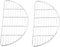 Small Half Round Cooling Rack 2 Pack - 7.9 x 4.1 inches - Stainless Steel...