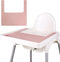 High Chair Placemat, Durable High Chair Placemat Silicone, Clean and Hygienic, Suitable for IKEA Antilop Highchai, for Toddlers and Babies (Pink)...