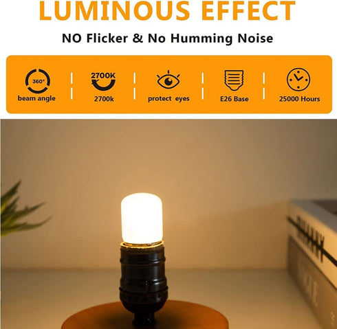 T28 1W E26 Small LED Edison Night Light Bulb Low Watt Vintage Edison Tube Bulb 2700K Warm White 15 Watt W/Frosted Glass for Refrigerator Freezer C...