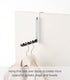 Yamazaki Alloy Steel Home 7162 Over The Door Hooks - Folding Hanging Coat Rack, Black...