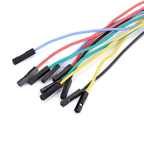 Sumnacon Banana Plug Breadboard Wires 10Pcs Stackable Banana Plug to Jumper Wires Flexible Breadboard Female Jumper Cables Silicone Breadboard Jum...