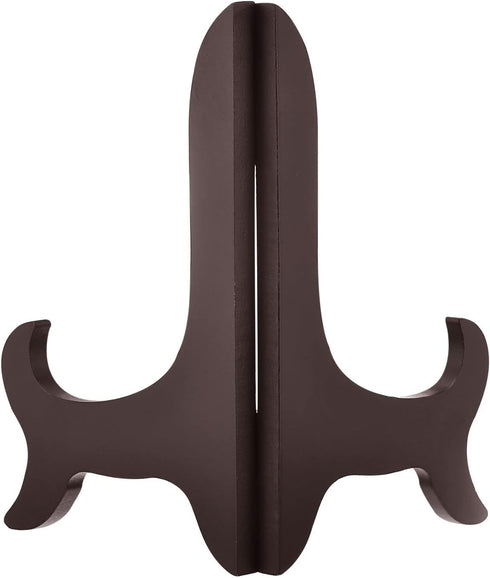 uxcell 2pcs 8" Easel Plate Holder, Wooden Folding Display Stand Brown for Decorative Picture Frame...