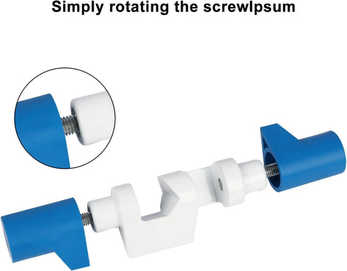 stonylab Large Lab Cross Clamp, Adjustable Fixture Clip Aluminum Alloy Swivel Clamp for Laboratory Equipment Universal Fixture, Maximum Clamping 0...