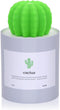 USB Cool Mist Humidifier,Mini Size Cactus Humidifier Ultra-Quiet Operation for Office Home Bedroom Baby Room 280ML 50ml/h(Grey)...