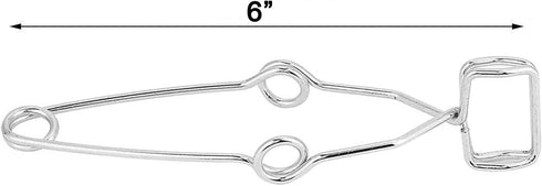 10 PCS Labs Stoddard Test Tube Clamp, Stainless Steel with Finger Grips, 6" Length...