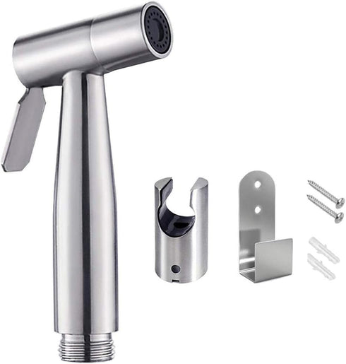 Bidet Sprayer Head, Stainless Steel Handheld Bidet Sprayer kit with Hook, Baby Cloth Diaper Sprayer, Easy to Install for Personal Hygiene and Bedp...
