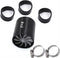2.5" F1-Z Car Air Intake Turbonator , Dual Fan Turbine Super Gas Fuel Saver Turbo (Black)...