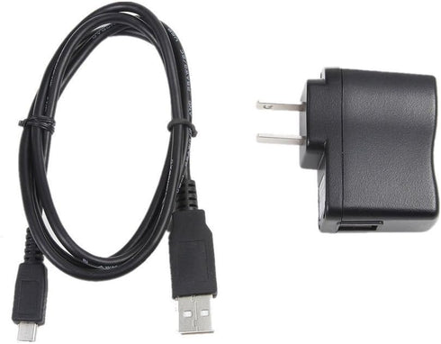 NiceTQ Wall AC Battery Power Charger + USB Charger Data Cable for VTech Kidizoom Smartwatch DX (2nd Generation)......