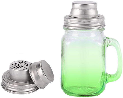 Mason Jar Shaker Lids, 2-Pack, Stainless Steel, Silver, Compact, Screw Top, Dishwasher Safe...
