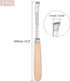 uxcell Wood Chisels Carving Knife, 10mm Chrome Plated 45# Carbon Steel Curved Straight Tip Woodworking Hand Tool Graver 165mm (6.5-Inch) Length, 2...