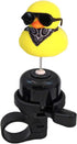 Bobbleheads Yellow Duck Bike Bell Spring Loaded Yellow Duck Bicycle Bell Bike Bells for Kids Bike Accessories a bicycle bell with 3 little yellow ...