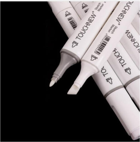 6 Colors Grayscale Art Marker Pen Double-Ended Sketch Markers Alcohol Based Ink Neutral Gray Tones Art Supplies for Sketching Shading Illustrating...