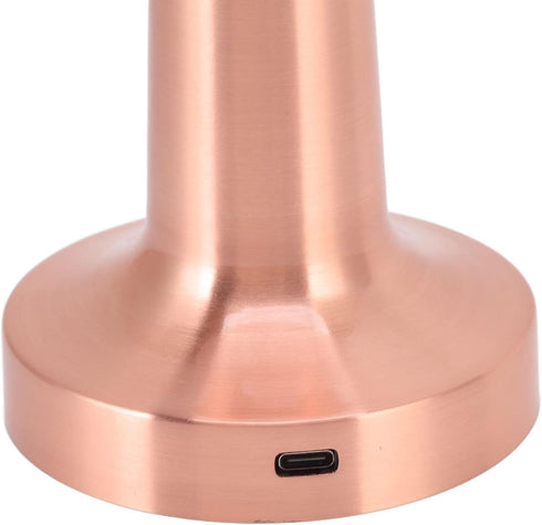 ASHATA Portable LED Retro Touch Control, Modern Table Lamps, 3 Levels Color Temperature Rechargeable Night Light for Hotel Home (Copper)...