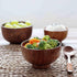 Handmade Wood Bowl, Mug, for Rice, Soup, Dip, Coffee, Tea, Decoration (2PCS Jujube Bowls, L: 5-1/8 inch Dia by 3-1/8 inch High)...