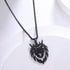 Dreamtimes Lion With King Crown Necklaces for Men Punk Animal Stainless Steel Pendant Necklace Men's Chain Fashion Jewelry Gothic Punk Rock Mens P...