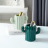 Ceramic Pen Holder Cactus Pencil Holder Cute Pens Cup for Desk for Kids Cute Cactus Office Decor Desk Accessories Pencil Cup Pot Desk Organizer (D...