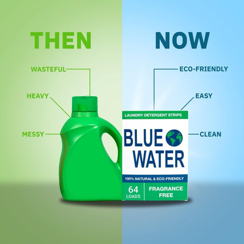 Blue Water, Laundry Detergent Sheets - Earth Breeze Costs 70% More Than Us!...