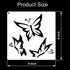 20Pieces Butterfly Stencils for Painting, Reusable PET Spring Templates Flower Butterflies Stencils for Painting Craft Wood Canvas Fabric Nature H...